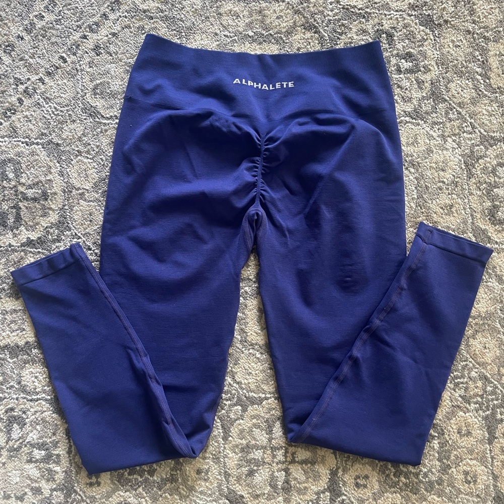 Alphalete Purple Leggings with Booty Scrunch